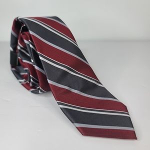J. FERRAR Red & Gray Tie.